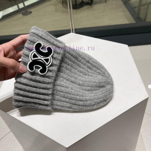 CELINE new rabbit fur knitted yarn hat for autumn and winter, super popular with first-class0tg5edbh - Image 9