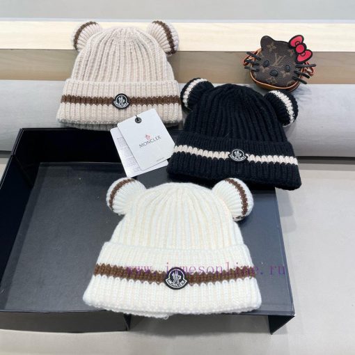 Monster Cute Bear Ears Striped Knitted Hat for Children, Warm and Versatile in Autumn and Wireypuq5x - Image 6
