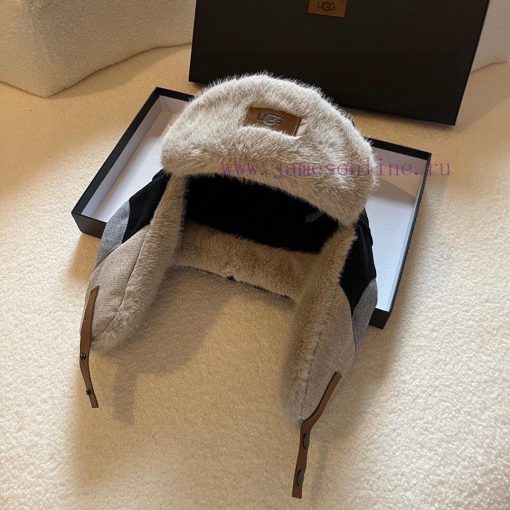 Ugg Autumn/Winter New Ear Protection Hat Rabbit Hair Splicing, High Quality Two Color Headcirjtjwcdw - Image 5
