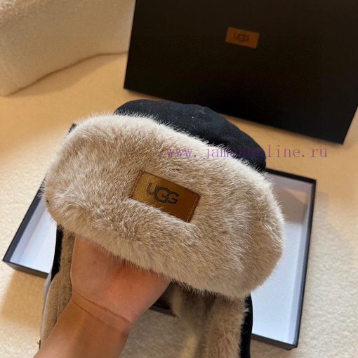 Ugg Autumn/Winter New Ear Protection Hat Rabbit Hair Splicing, High Quality Two Color Headcirjtjwcdw - Image 7