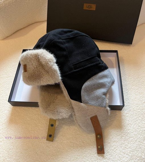 Ugg Autumn/Winter New Ear Protection Hat Rabbit Hair Splicing, High Quality Two Color Headcirjtjwcdw - Image 8