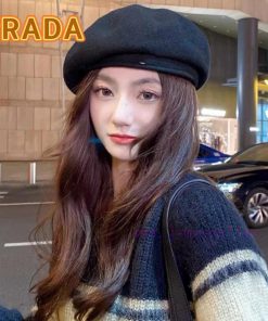 Prada autumn and winter 2024 new woolen warm beret children's Korean version internet celebr1plvl3h5