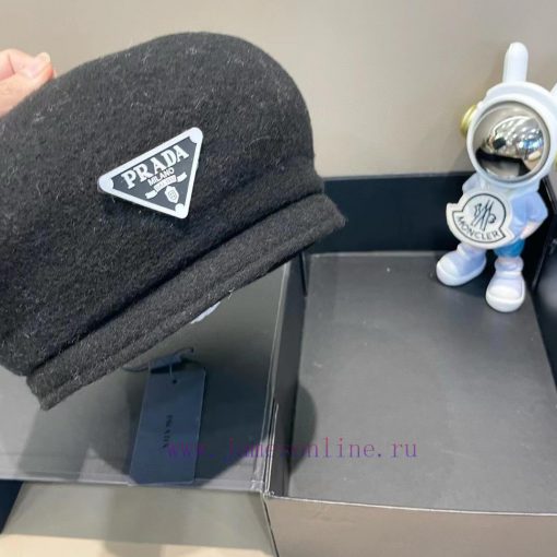 Prada autumn and winter 2024 new woolen warm beret children's Korean version internet celebr1plvl3h5 - Image 5