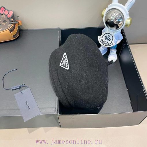 Prada autumn and winter 2024 new woolen warm beret children's Korean version internet celebr1plvl3h5 - Image 9