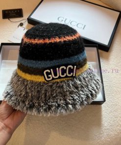 GucciGucci autumn and winter new wool fisherman hat, color blocking design, super versatile,z7ct8k55