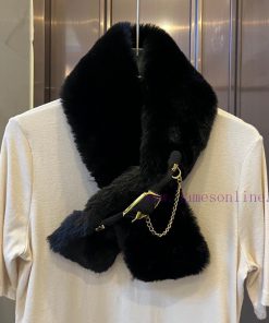 Celine autumn/winter versatile scarf, made of fiber fur and grass for super warmth. High endjqrui71h