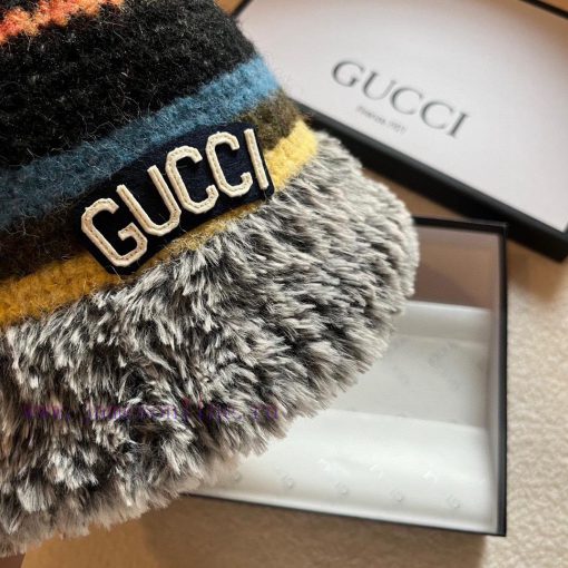 GucciGucci autumn and winter new wool fisherman hat, color blocking design, super versatile,z7ct8k55 - Image 8