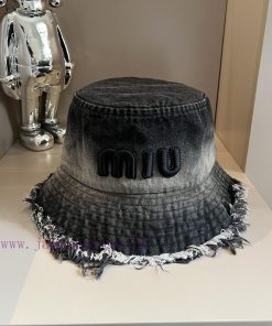 MiuMiu new denim fisherman hat, head circumference 57cmz1593hik