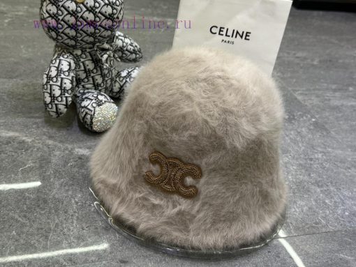 Celine's popular rabbit fur fisherman hat904ob9to - Image 5