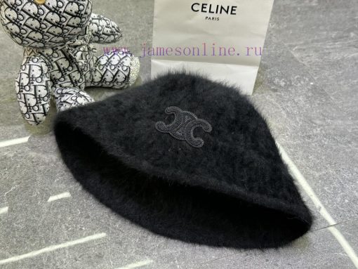 Celine's popular rabbit fur fisherman hat904ob9to - Image 8