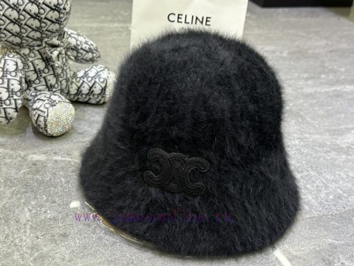 Celine's popular rabbit fur fisherman hat904ob9to - Image 9