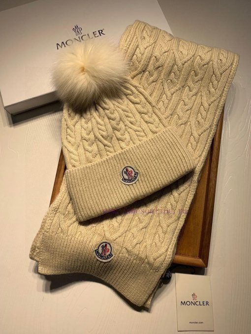 Mask set cashmere set hat - with fox fur ball classic set hat scarf ️ Warm and super comfortf8pcaw1e - Image 2