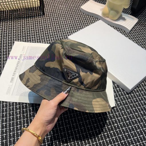 Prada Fisherman's Hat 2024 Summer Latest Camouflage Fisherman's Hat, Each Style is Versati7h698x7n - Image 3