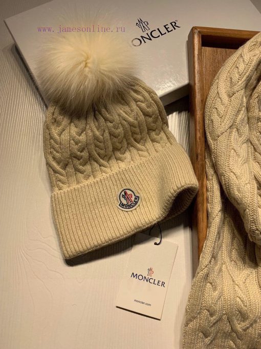 Mask set cashmere set hat - with fox fur ball classic set hat scarf ️ Warm and super comfortf8pcaw1e - Image 7