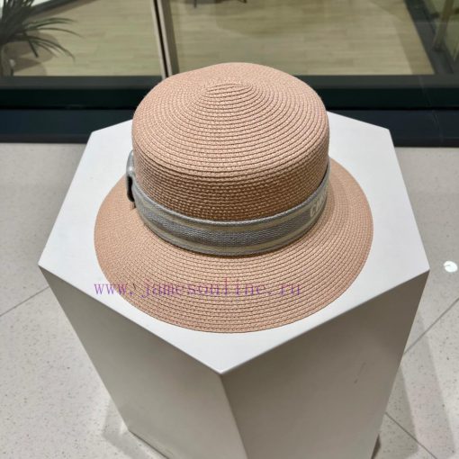 DIOR 2023 new water bucket straw woven sunshade straw hat basin hat 🤩 Beach style, simple anvo3ezhw7 - Image 4
