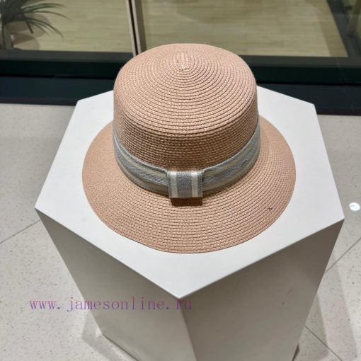 DIOR 2023 new water bucket straw woven sunshade straw hat basin hat 🤩 Beach style, simple anvo3ezhw7 - Image 5