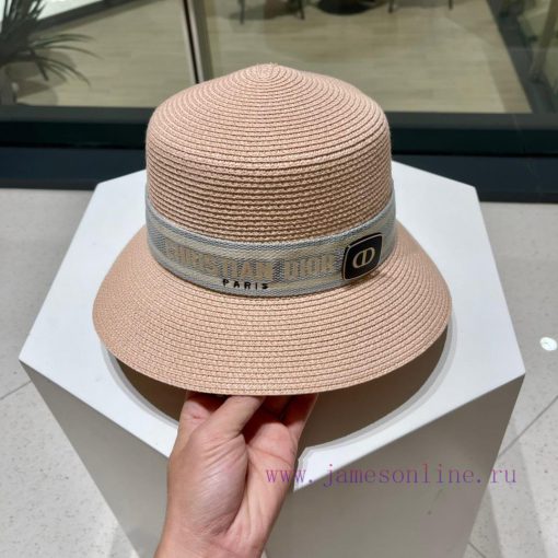 DIOR 2023 new water bucket straw woven sunshade straw hat basin hat 🤩 Beach style, simple anvo3ezhw7 - Image 7