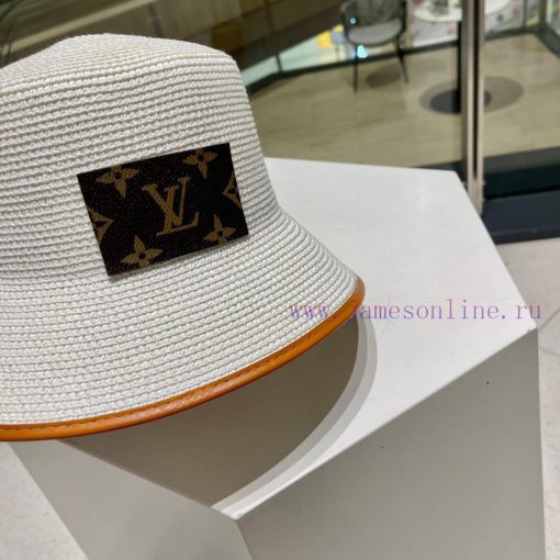LV Louis Vuitton straw hat with socialite style, head circumference 57cmzg522dej - Image 5