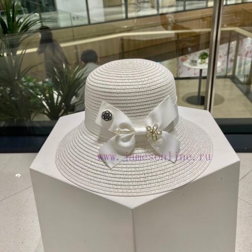 Chanel socialite style straw hat, sun hat, beach straw hat, essential item for goddesses, ble689k3ys