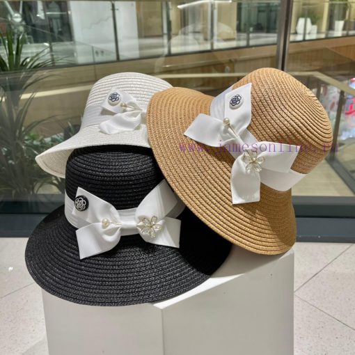 Chanel socialite style straw hat, sun hat, beach straw hat, essential item for goddesses, ble689k3ys - Image 10