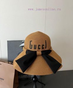 GUCC fine straw fisherman's bowl hatRetro elegant style straw hat with excellent sun shading6cbncyib