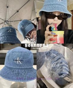 CK official website one-on-one embroidered fisherman hat1rh8ctwl