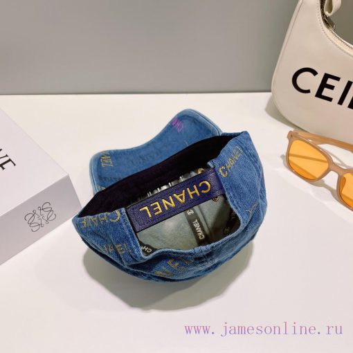 Chanel 2023 Spring/Summer Denim Baseball Hat 🧢, A must-have item for going out is super easy5ejxd0uw - Image 4