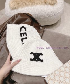 𝐂𝐞𝐥𝐢𝐧 * Popular explosive 𝐋𝐢𝐬𝐚 Same styleTriumphal Arch/Letter Knitted Woolen Fisherman's Haitdrkq40