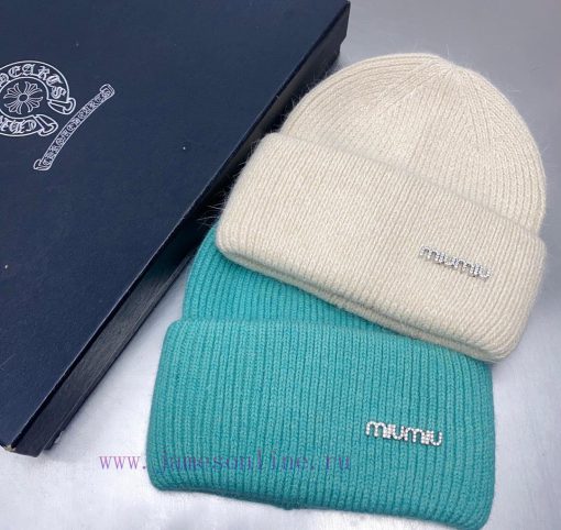 Miumiu rabbit velvet wool hat is simple and elegant, warm and fashionablehohrta3l - Image 3