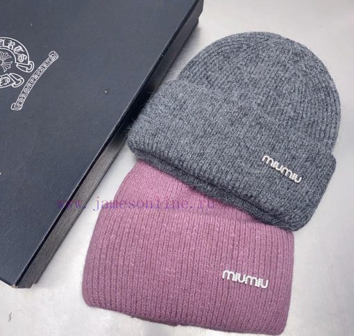 Miumiu rabbit velvet wool hat is simple and elegant, warm and fashionablehohrta3l - Image 5