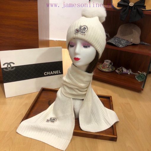 MONCLER [Color] New Original Hat Scarf Set with Rabbit Fleece and Cashmere Ingredients 🤔 Equ4f5abxxb - Image 8