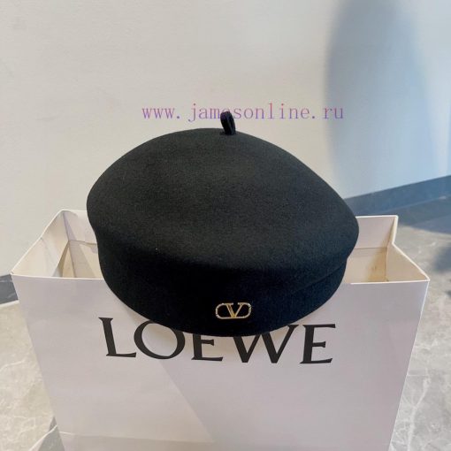 Valentino woolen beret, made of 100% wool fabric, with a head circumference of 57cmjiisi8l4 - Image 5