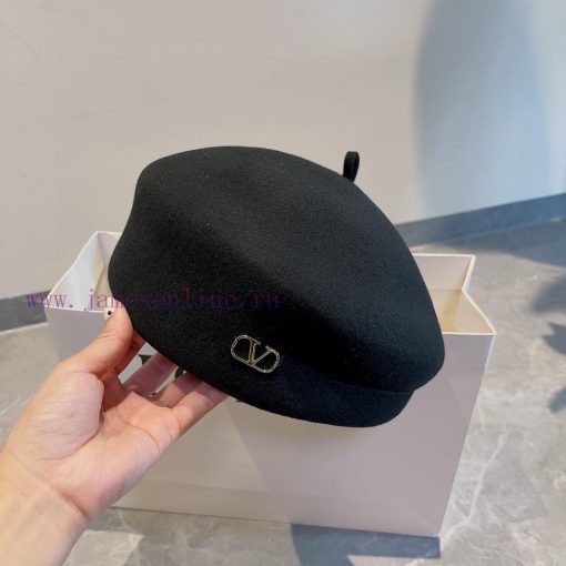 Valentino woolen beret, made of 100% wool fabric, with a head circumference of 57cmjiisi8l4 - Image 6