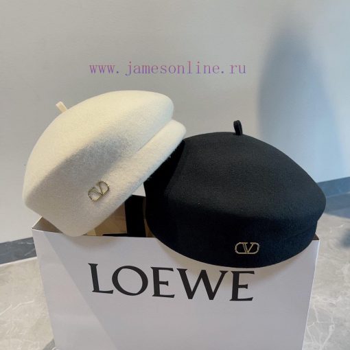 Valentino woolen beret, made of 100% wool fabric, with a head circumference of 57cmjiisi8l4 - Image 9