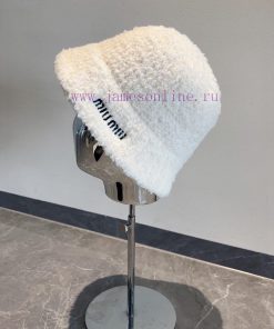 Miumiu lamb wool fisherman hat, autumn and winter style top hat, foldable, head circumferenct9c2vc6m