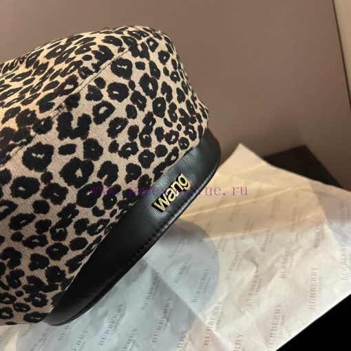 King's new leopard print beret, with a head circumference of 57cmzws3lwan - Image 3