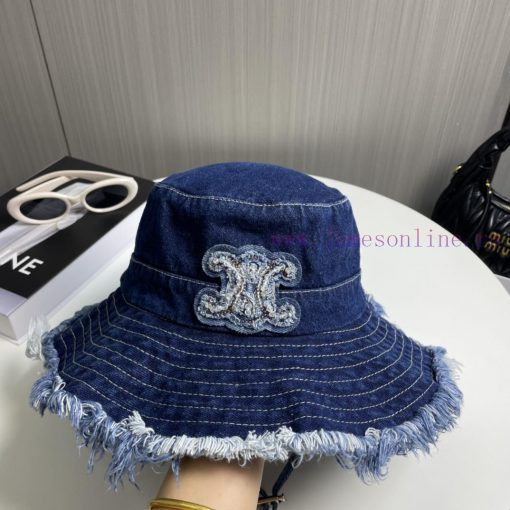 Celine's new washed denim fisherman hat is of the best quality, casual and elegant, simple ax6uq2sld - Image 3