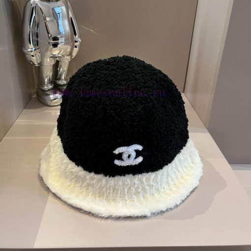 Chanel Color blocked Fisherman's Hat, Lamb Fleece Fleece with Woolen Fur, Head circumference4y5azqop - Image 3