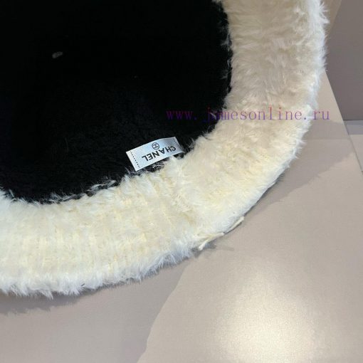 Chanel Color blocked Fisherman's Hat, Lamb Fleece Fleece with Woolen Fur, Head circumference4y5azqop - Image 5