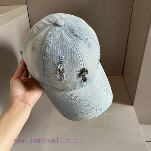 Kroxin's new denim baseball cap, duckbill cap, water play denim cap, head circumference 57cmjdufpke4 - Image 2