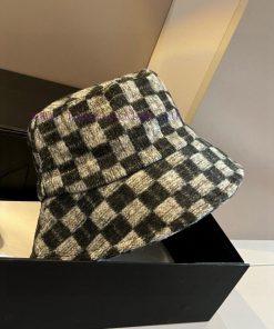 Lv Louis Vuitton checkerboard fisherman hat, head circumference 57cmw0al54da