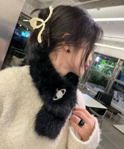 Queen Dowager Xi's trendy brand fur collar scarfruquaa84
