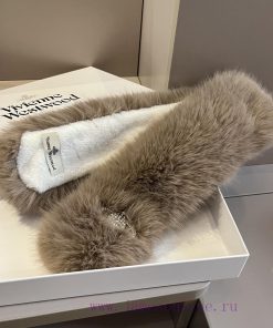 Queen Dowager Xi's trendy brand fur collar scarfrdimjy0z