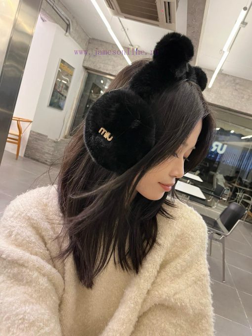 Miumiu autumn and winter new fur ear muffsai7v9n3g - Image 2