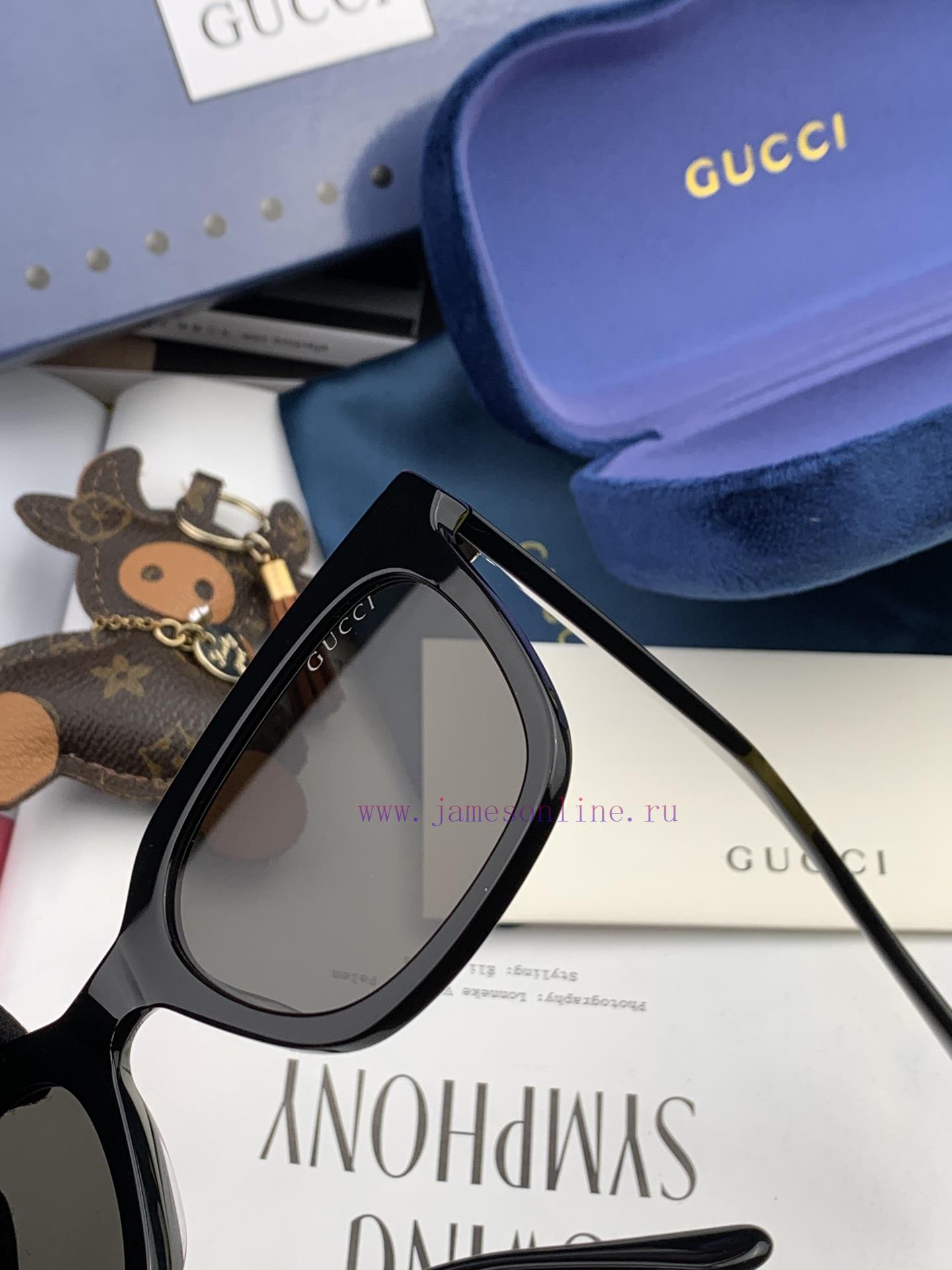 GUCCI2023 Spring New Integrated Mirror Large Frame Sunglasses for Men and WomenExplosive lar6l6o9sbe - Image 9