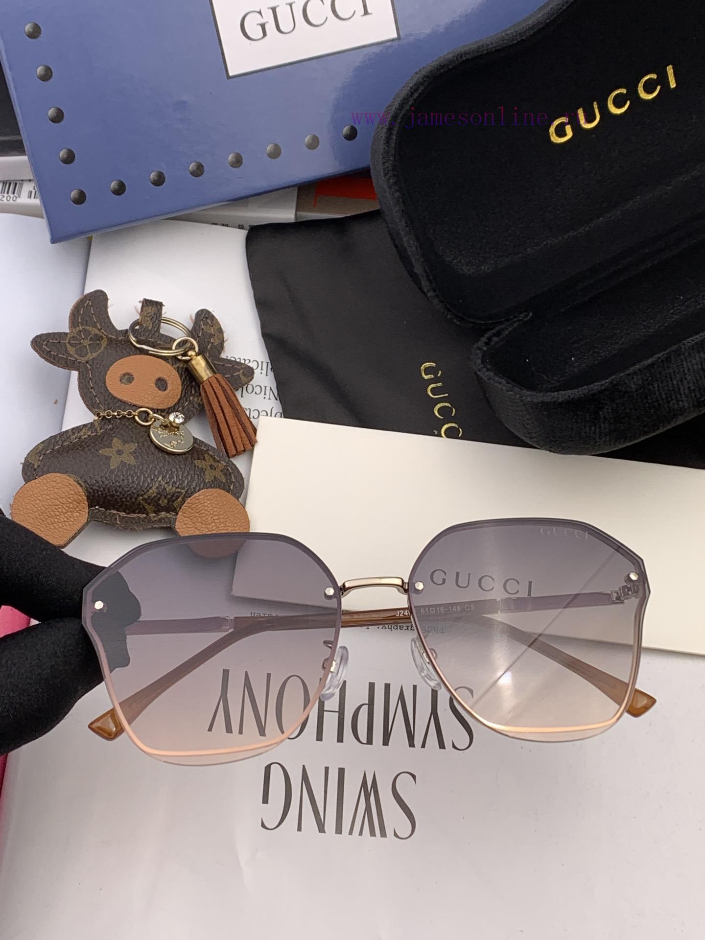 GUCCI's new nylon sunglasses feature frameless diamond cut edges for a more textured look, ekgz3nt2m - Image 3