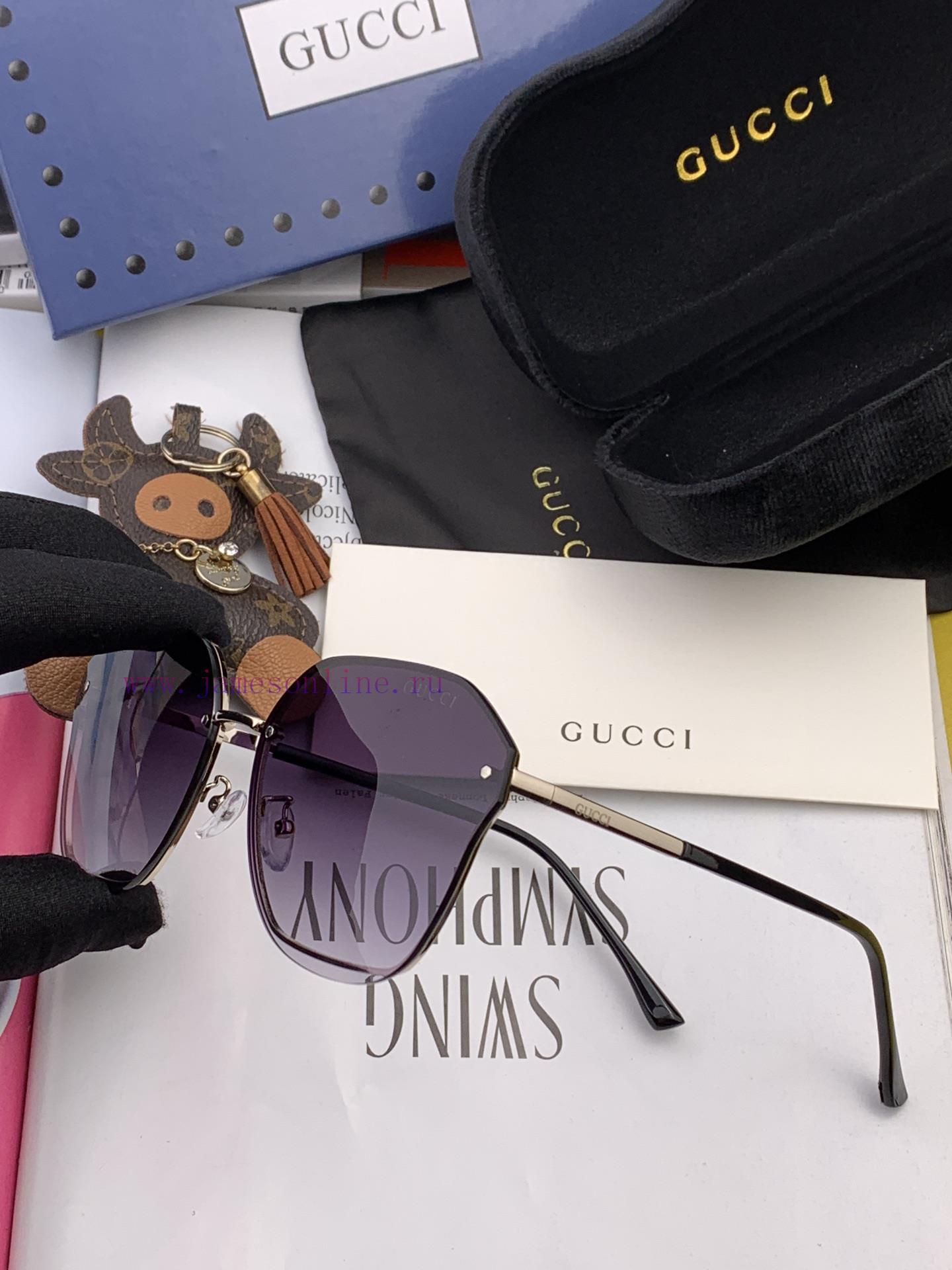 GUCCI's new nylon sunglasses feature frameless diamond cut edges for a more textured look, ekgz3nt2m - Image 7