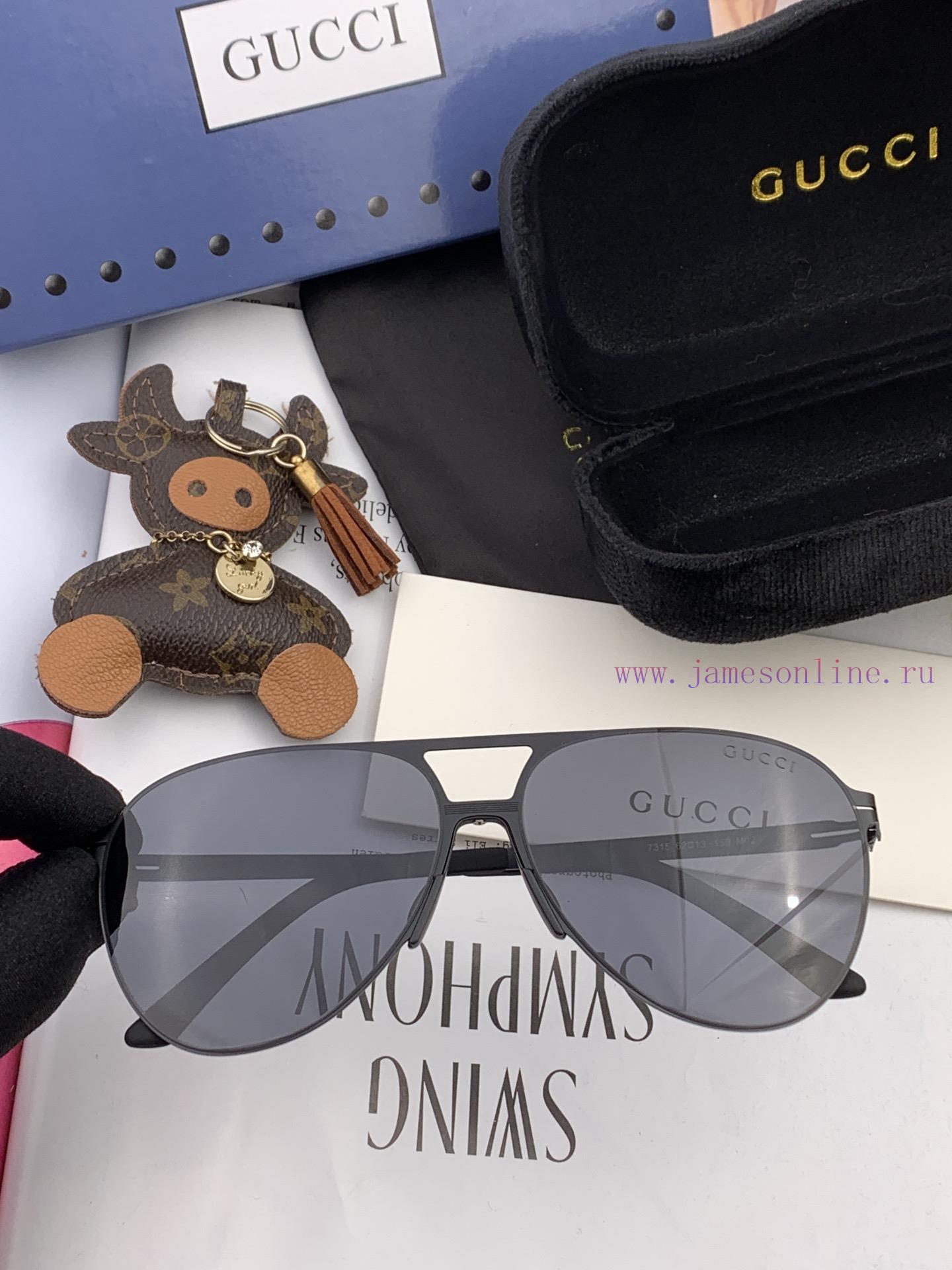 GUCCI 2023 new men's and women's couple sunglasses polygonal sunglasses IP electroplating ne4zhyhzna - Image 4
