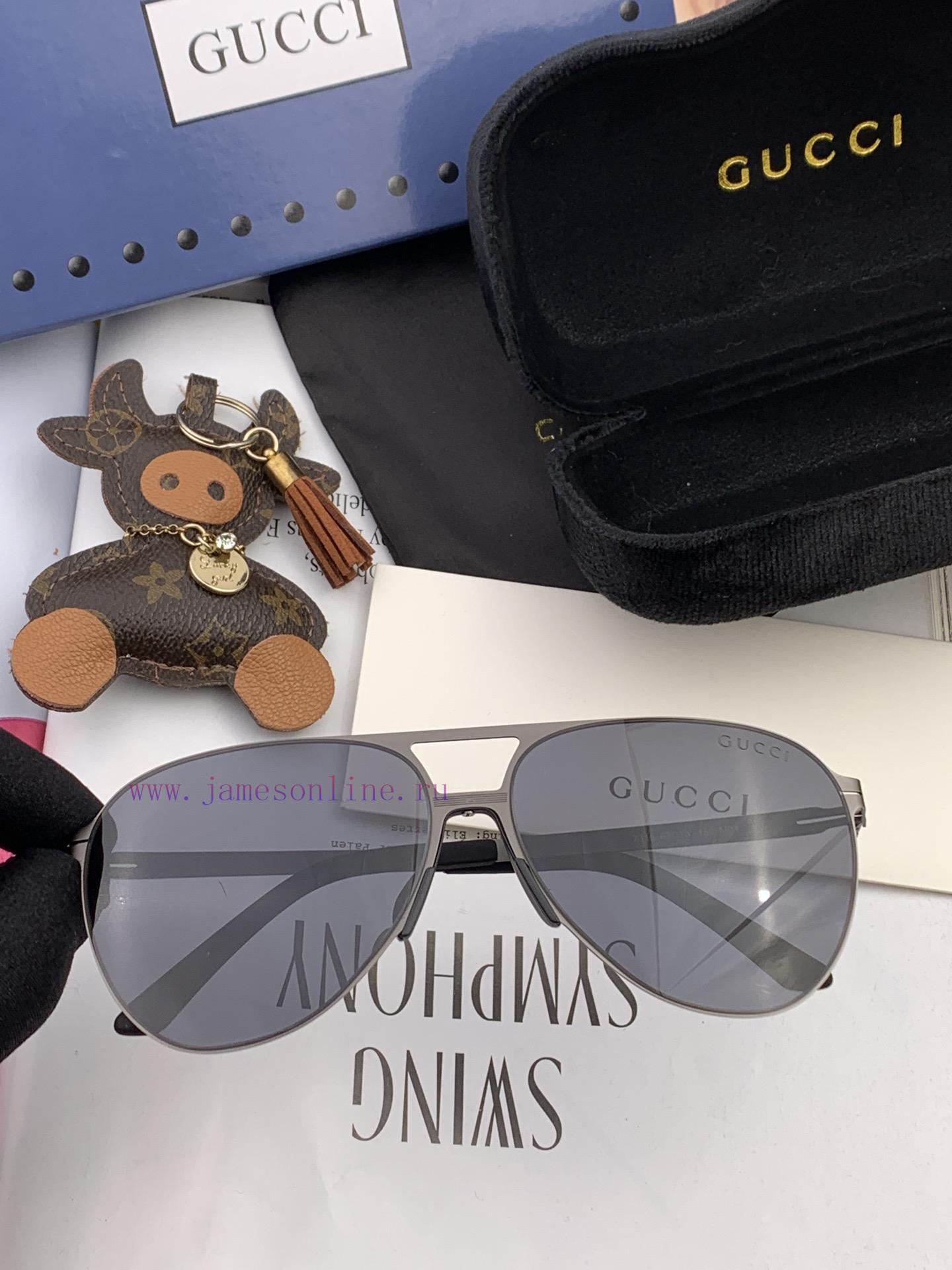 GUCCI 2023 new men's and women's couple sunglasses polygonal sunglasses IP electroplating ne4zhyhzna - Image 5