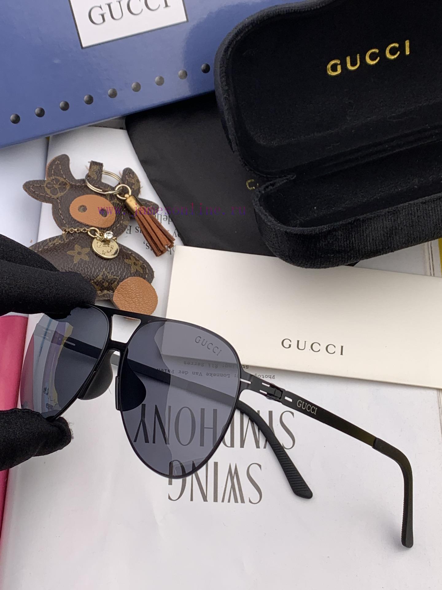 GUCCI 2023 new men's and women's couple sunglasses polygonal sunglasses IP electroplating ne4zhyhzna - Image 6